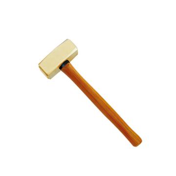 Raxwell 防爆木柄德式八角锤，铝青铜，RTAH0170 3000g 售卖规格：1把