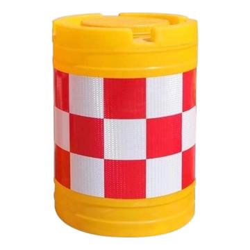 安赛瑞 防撞桶，塑料注水隔离墩，道路安全警示夜间反光桶，90x92cm，滚塑款，1B00454 售卖规格：1个
