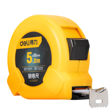 得力 卷尺(黃)，DL280519 5mx19mm 售賣規(guī)格：1把