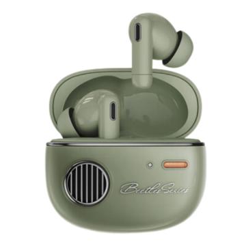 漫步者/EDIFIER 蓝牙耳机，花再 Retro pro2 绿 真无线主动降噪蓝牙耳机 适用于华为苹果小米 升级版 售卖规格：1副