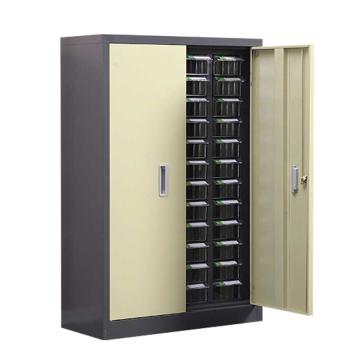 哈德威 抽屉式零件柜,48抽透明带门,长宽高尺寸:660×280×992mm，HHST0014 售卖规格：1套