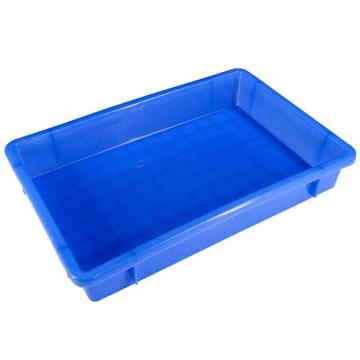 冰禹 塑料方盘,4#,尺寸:370×250×65mm,蓝色，bf-137 售卖规格：1个