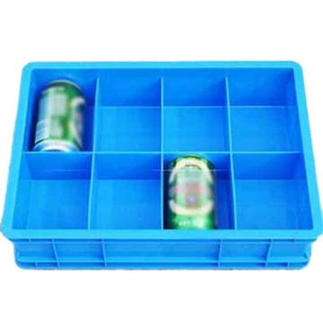 冰禹 分隔式零件盒，BYlj-320 特厚590十格箱,尺寸:590×385×145mm,蓝色 售卖规格：1个