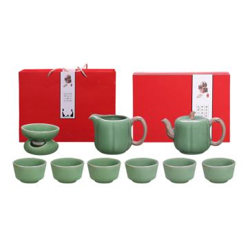 八方礼 整套茶具，BFLLQGY2019-1 福运连连龙泉官窑茶具套装 售卖规格：1件