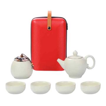 八方礼 整套茶具，BFL2020-22 粉青好运连连6入茶具 售卖规格：1件