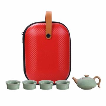 八方礼 整套茶具，GY2016-3-2 哥窑和乐融融5入茶具 售卖规格：1件