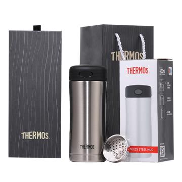 膳魔师/THERMOS 金心山茶花养生杯礼盒套装，JCG400金心山茶花茶挡格套装 售卖规格：1套