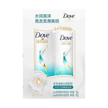 多芬/DOVE 洗发乳超值套装，滋养水润(700+380)克 售卖规格：1组