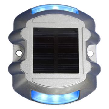 安赛瑞 太阳能LED道钉，交通设施道路轮廓标，引导警示路标，常亮，蓝色，1H01785 售卖规格：1个