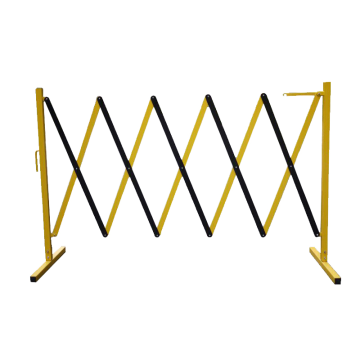 安赛瑞 移动式伸缩护栏（黄/黑）-金属材质，高95cm，长度范围0.22-2.5m，S11701 售卖规格：1个