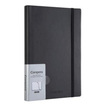 齐心 Compera皮面笔记本，C8001黑 B5 154页 售卖规格：1本