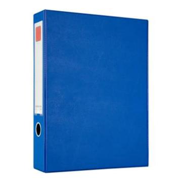 齐心 办公必备磁扣式PVC档案盒，A1236蓝 A4 55MM 带压纸夹 售卖规格：1个