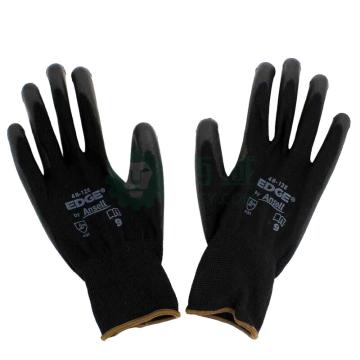 安思尔/Ansell PU涂层手套，48126090 黑色涤纶PU掌部涂层手套，12副/打 售卖规格：1副