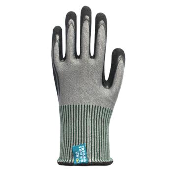 星宇 A4-13针金刚丝黑色丁腈磨砂平板手套，N8301 D级防割,L 售卖规格：1副