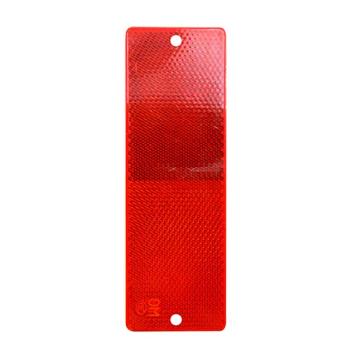 安赛瑞 汽车反光贴板，汽车警示标识塑料反光板条，夜光夜间反射器，红色有孔，1D00001 售卖规格：50个/盒