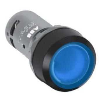 ABB 带灯复位平钮塑料，CP1-11L-10 24VAC/DC，蓝色，1NO 售卖规格：1个