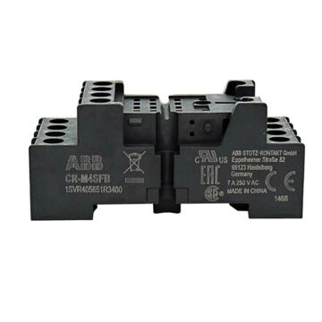 ABB CR-M系列插拔式中间继电器底座，CR-M2SFB 售卖规格：1个