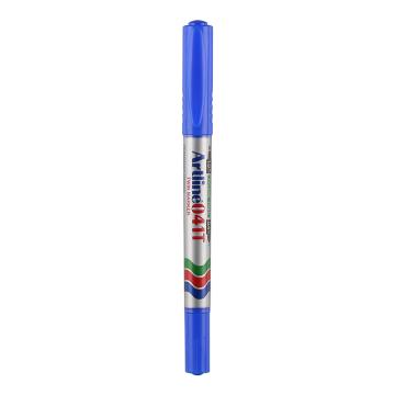旗牌/Artline 小双头油性记号笔，EK-041T 蓝色 0.4-1.0mm（12支/盒） 售卖规格：1支