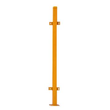 安赛瑞 冲孔基坑护栏，工地施工临边防护网，11.3kg基坑配件柱子，50方，0.7mm，黄色，1B00370 售卖规格：1根