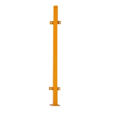 安赛瑞 冲孔基坑护栏，工地施工临边防护网，12.5kg基坑配件柱子，50方，1.2mm，黄色，1B00374 售卖规格：1根