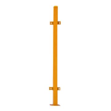 安赛瑞 冲孔基坑护栏，工地施工临边防护网，13.1kg基坑配件柱子，50方，1.5mm，黄色，1B00376 售卖规格：1根