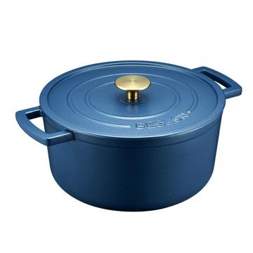 德世朗/DESLON 珐琅铸铁锅（蓝色），DFS-T128A 售卖规格：1个