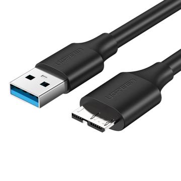 绿联/UGREEN USB3.0转Micro数据线，US130（60528） 0.5m 黑色 售卖规格：1个