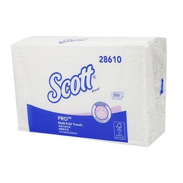 金佰利 SCOTT擦拭纸（AIRFLEX*折叠式），28610 250张/包 x 16包/箱 售卖规格：1件