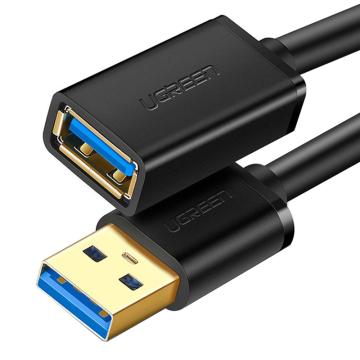 绿联/UGREEN 数据线，US129（10373） USB3.0延长线 A公对A母镀金头 黑色 2米 售卖规格：1个