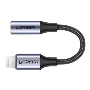 绿联/UGREEN 转接线，US211（30756） Lightning公转3.5mm母音频转接线 深空灰 售卖规格：1个