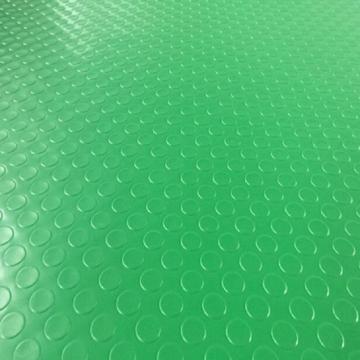 Raxwell PVC防滑走道垫铜钱纹绿色厚3mm 幅宽1.5米，15米/卷