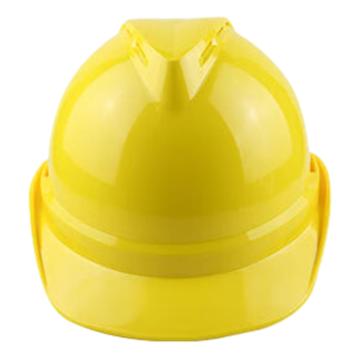 汉盾 V型ABS透气型安全帽，HD-HT28 黄色 带透气孔，新旋钮帽衬，Y型下颚带 售卖规格：1顶