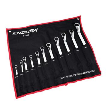 力易得 11件套双梅花扳手，E1548 售卖规格：1套