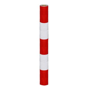 伏兴 电力膜红白反光膜，安全警示胶带，宽100cm*50米（3红2白），C1109 售卖规格：1卷