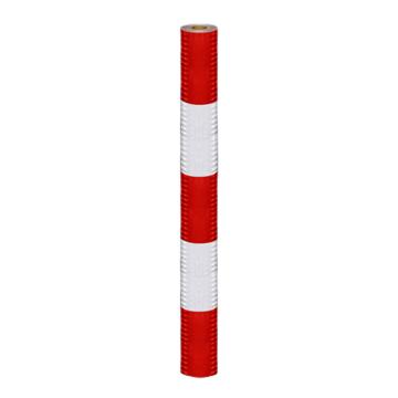 伏兴 电力膜红白反光膜，安全警示胶带，宽60cm*50米（3红2白），C1111 售卖规格：1卷