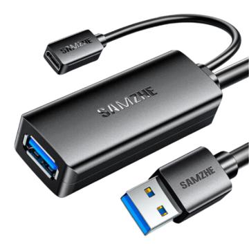 山泽 USB3.0延长线，TDF-05U USB3.0 信号放大器工程级 公对母数据连接线5M 售卖规格：1条