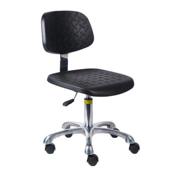 功成狮 防静电升降工作椅，GSPC0010 可调节高度420-560mm，铝合金五星脚滑轮款，黑色 售卖规格：1个