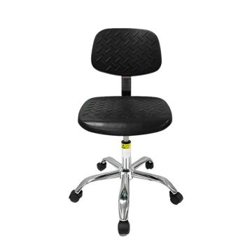 功成狮 防静电升降工作椅，GSPC0001 可调节高度420-560mm，电镀五星脚滑轮款，黑色 售卖规格：1个