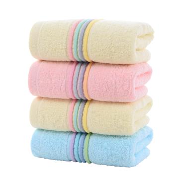 威而思 毛巾，MJ101 弱捻彩条 棉100g 34cm×74cm 颜色随机 售卖规格：1条