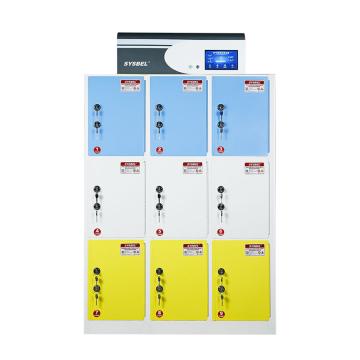 西斯贝尔/SYSBEL 三列三层净气组合安全存储柜（物联版），型号：WA630133IW 售卖规格：1个