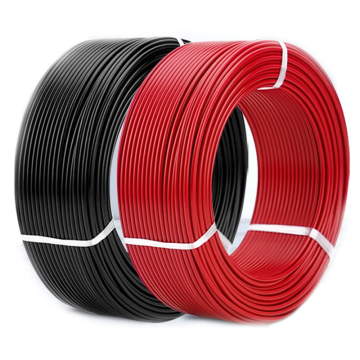 华胜如汇 光伏电缆，光伏专用电缆 PV1-F 1×4红黑一半 售卖规格：1米