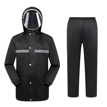 燕王 分体雨衣套装，YW838 3XL 黑色 春亚纺 售卖规格：1套