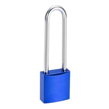 炬芯 铝制长梁挂锁，型号：AL9393D 蓝色不通开 锁体宽38mm 锁钩净高76mm 售卖规格：1个