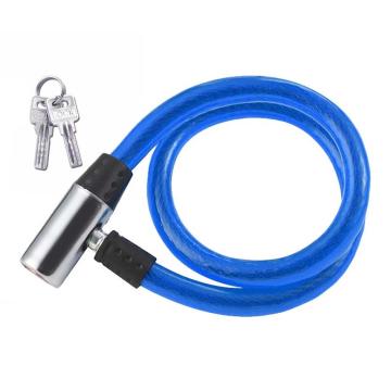 炬芯 钢缆锁，型号：SLY6503 长度65cm 蓝色 带2个钥匙 售卖规格：1个