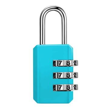 炬芯 蓝色锌合金3位密码锁，型号：ZF2233 锁体宽22mm 锁钩净高19mm 售卖规格：1个