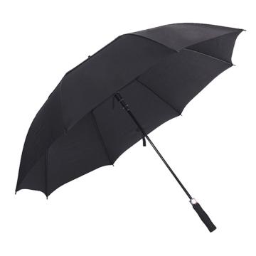 三极户外 假双层直柄双人伞，TP7003 黑色 售卖规格：1把