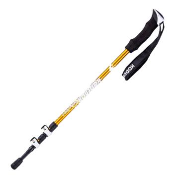 三极户外 户外铝合金直柄外锁伸缩登山杖，TP3912 黄色 135cm 售卖规格：1张