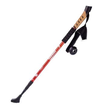 三极户外 户外健走杖铝合金直柄登山杖，TP3910 红色 135cm 售卖规格：1张