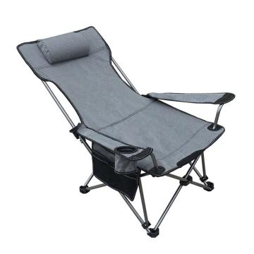 三极户外 户外折叠躺椅沙滩椅，TP8845 灰色全布 50*50*80 售卖规格：1把