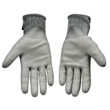 赛立特 5级防割手套，N10590，9码 灰色PU掌涂 售卖规格：1副